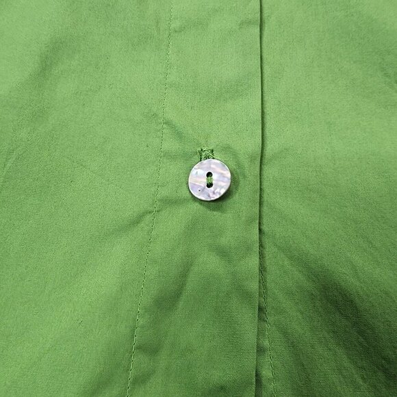 Bryn Walker Womens XS Dress Organic Cotton Short Sleeve Button Down Lagenlook - Picture 3 of 13